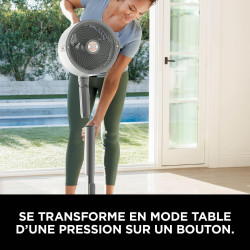 Shark FlexBreeze Pro Mist Ventilateur intérieur/extérieur sans fil, Brumisateur portable, Portée 20 m, Sur pied ou de table, 5 v