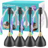 Lot de 4 plumeaux, USB C, répulsif Anti-Mouches avec Interrupteur, Automatique et Flexible, avec Crochet, arrêt Doux, Repousse d