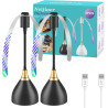 Anti Mouche Ventilateur de Table, Anti Moucherons Plié et Suspendu, Ventilateur Anti Moustique Exterieur Efficaces Alimenté par 