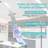 Anti Mouche Ventilateur de Table, Anti Moucherons Plié et Suspendu, Ventilateur Anti Moustique Exterieur Efficaces Alimenté par 
