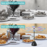 Anti Mouche Ventilateur de Table, Anti Moucherons Plié et Suspendu, Ventilateur Anti Moustique Exterieur Efficaces Alimenté par 
