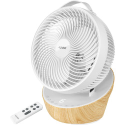 4UMOR Ventilateur Ultra Silencieux 20dB avec Télécommande 1823m³/h Moteur DC 12 Vitesses 8h Minuterie 3D Oscillation Turbo Venti