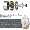 4UMOR Ventilateur Ultra Silencieux 20dB avec Télécommande 1823m³/h Moteur DC 12 Vitesses 8h Minuterie 3D Oscillation Turbo Venti