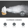 4UMOR Ventilateur Ultra Silencieux 20dB avec Télécommande 1823m³/h Moteur DC 12 Vitesses 8h Minuterie 3D Oscillation Turbo Venti