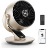 Dreo Ventilateur de table 28 dB, Diam. 18 cm, 4 vitesses, 5 modes, minuterie 12h, oscillant à 120° + 90° avec télécommande, comm