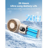 Aecooly mini ventilateur portable puissant à main, rechargeable usb [20h autonomie max], ventilateur de poche avec 3 modes flexi