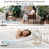 MYCARBON DC Ventilateur Ultra Silencieux 20dB avec Télécommande 1800m³/ h Ventilateur de Table Puissant et Silencieux 8 Vitesses