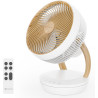 MYCARBON DC Ventilateur Ultra Silencieux 20dB avec Télécommande 1850m³/ h Ventilateur de Table Puissant et Silencieux 8 Vitesses