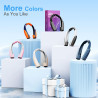 Ventilateur de Cou Portable AI avec 6 Vitesses Puissantes, Batterie 8000mAh Rechargeable USB-C, Ventilateur de Cou Mains Libres 