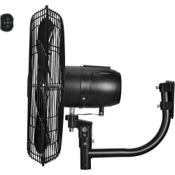 Fanelite Ventilateur mural professionnel FW50-DC – 50 cm – Moteur DC silencieux – Débit d’air 230 m³/min – 6 vitesses – Télécomm