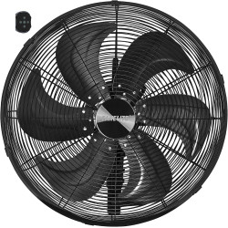 Fanelite Ventilateur mural professionnel FW50-DC – 50 cm – Moteur DC silencieux – Débit d’air 230 m³/min – 6 vitesses – Télécomm
