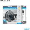 Fanelite Ventilateur mural professionnel FW45-DC – 45 cm – Moteur DC silencieux – Débit d’air 170 m³/min – 6 vitesses – Télécomm