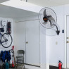 VEVOR Ventilateur mural industriel, 44,45 cm, ventilateur mural oscillant 4000 CFM, 3 vitesses, ventilateur commercial résidenti