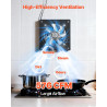 VEVOR Ventilateur Extraction Mural 20,3 cm Ventilateur Extracteur 980 m³/h Extracteur d'Air pour Grenier, Garage, Sous-sol, Atel
