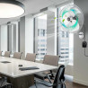 COSTWAY Ventilateur Mural Industriel 51 cm 120W 3 Vitesses, ventilateur Domestique Pales en Aluminium Tête d'Inclinaison Réglabl