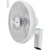 Fanelite - Ventilateur mural FW40-DC - Moteur DC - Diamètre 40 cm - 7 vitesses - Avec télécommande - Minuterie - Grille et hélic