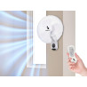BEPER P206VEN600 Wall Fan - Ventilateur mural avec télécommande et minuterie jusqu'à 7,5 heures, Blanc