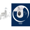 BEPER P206VEN600 Wall Fan - Ventilateur mural avec télécommande et minuterie jusqu'à 7,5 heures, Blanc