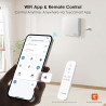 VMC Décentralisée 150 mm avec Récupération de Chaleur Céramique, VMC Double Flux Murale pour Pièce Individuelle, WiFi & Télécomm