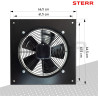 STERR Ventilateur axial 500 mm Ventilateur mural industriel - AXF500B