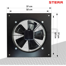 STERR Ventilateur axial 250 mm Ventilateur mural industriel – AXF250B
