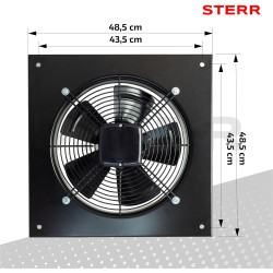 STERR Ventilateur axial 350 mm Ventilateur mural industriel – AXF350B