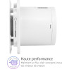 Turbionaire Trend Plus 100 mm Ventilateur, Extracteur de Salle de Bain, Télécommande, 7 Vitesses + Boost, Minuteur, 22dB, Max. 5