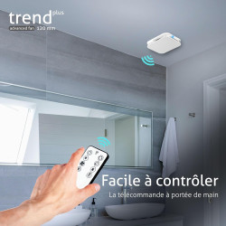 Turbionaire Trend Plus 120 mm Ventilateur, Extracteur de Salle de Bain, Télécommande, 7 Vitesses + Boost, Minuteur, 25dB, Max. 5