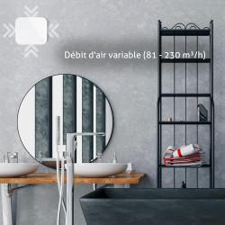 Turbionaire Trend Plus 150 mm Ventilateur, Extracteur de Salle de Bain, Télécommande, 7 Vitesses + Boost, Minuteur, 30dB, Max. 6