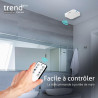 Turbionaire Trend Plus 150 mm Ventilateur, Extracteur de Salle de Bain, Télécommande, 7 Vitesses + Boost, Minuteur, 30dB, Max. 6