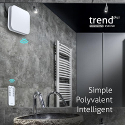 Turbionaire Trend Plus 150 mm Ventilateur, Extracteur de Salle de Bain, Télécommande, 7 Vitesses + Boost, Minuteur, 30dB, Max. 6