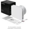 Turbionaire Trend Plus 150 mm Ventilateur, Extracteur de Salle de Bain, Télécommande, 7 Vitesses + Boost, Minuteur, 30dB, Max. 6