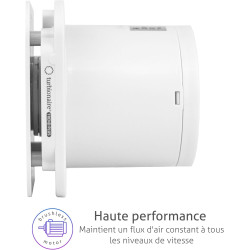 Turbionaire Trend Plus 150 mm Ventilateur, Extracteur de Salle de Bain, Télécommande, 7 Vitesses + Boost, Minuteur, 30dB, Max. 6