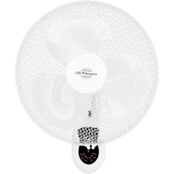 Orbegozo WF0242 Ventilateur mural, télécommande, 3 vitesses de ventilation, tête oscillante orientable, avec minuterie, 40 W, pl