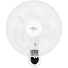Orbegozo WF0242 Ventilateur mural, télécommande, 3 vitesses de ventilation, tête oscillante orientable, avec minuterie, 40 W, pl