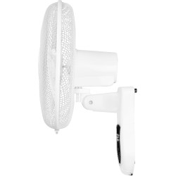 Orbegozo WF0242 Ventilateur mural, télécommande, 3 vitesses de ventilation, tête oscillante orientable, avec minuterie, 40 W, pl