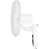 Orbegozo WF0242 Ventilateur mural, télécommande, 3 vitesses de ventilation, tête oscillante orientable, avec minuterie, 40 W, pl