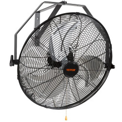 VEVOR Ventilateur mural industriel, 44,6 cm, ventilateur mural oscillant étanche, 3 vitesses, 4150 CFM, ventilateur commercial r