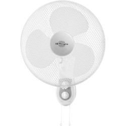 Orbegozo WF 0139 - Ventilateur mural, oscillant, 3 vitesses, minuterie, tête inclinable, pales de 40 cm, 40 W, blanc