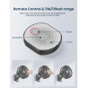 Ventilateur mural oscillant de 25,4 cm avec télécommande et minuteur, ventilateur de petite chambre à coucher avec 4 vitesses, f