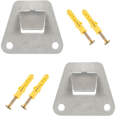 Lot de 2 supports de montage pour ventilateur mural, support caché avec vis, pièce de fixation robuste pour hottes de cuisine, v