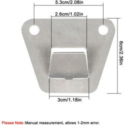 Lot de 2 supports de montage pour ventilateur mural, support caché avec vis, pièce de fixation robuste pour hottes de cuisine, v
