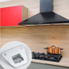 Lot de 2 supports de montage pour ventilateur mural, support caché avec vis, pièce de fixation robuste pour hottes de cuisine, v