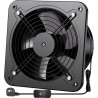 Hon&Guan Ventilateur d'extraction d'air 250 mm avec interrupteur, en métal, industriel, 1680 m³/h, moteur extérieur, mural, avec