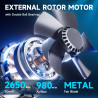 Hon&Guan Ventilateur extracteur industriel 200 mm avec interrupteur, ventilateur de salle de bain en métal silencieux avec clape