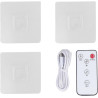 Haofy Petit Ventilateur Oscillant Mural avec Télécommande, Veilleuse 3 Vitesses, Idéal pour Chambre à Coucher, Bureau, Garage