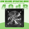 Aicharynic Ventilateur d'extraction d'air 150 mm 525 m³/h avec clapet de retour - Silencieux - En métal - 38 W - Prise européenn