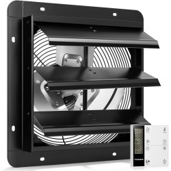 VIVOHOME 300 mm Ventilateur d'Extraction à Volets Extracteur d'Air Industriel Mural avec Moteur EC 1305 m³/h avec Minuterie Vite