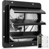 VIVOHOME 300 mm Ventilateur d'Extraction à Volets Extracteur d'Air Industriel Mural avec Moteur EC 1305 m³/h avec Minuterie Vite