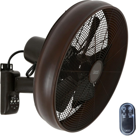 LUCCI Air Breeze Ventilateur mural avec télécommande, Oil Rubbed Bronze